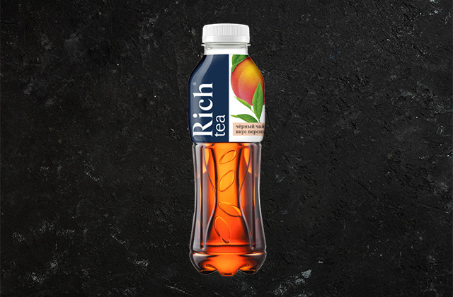 Rich черный чай со вкусом персика 0,5 л [AT]