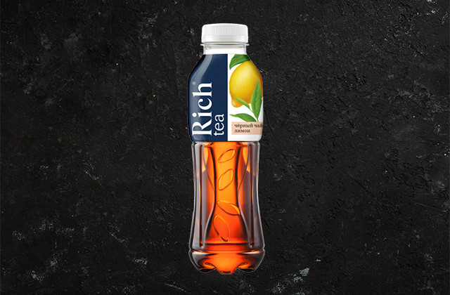 Rich черный чай со вкусом лимона 0,5 л [AT]